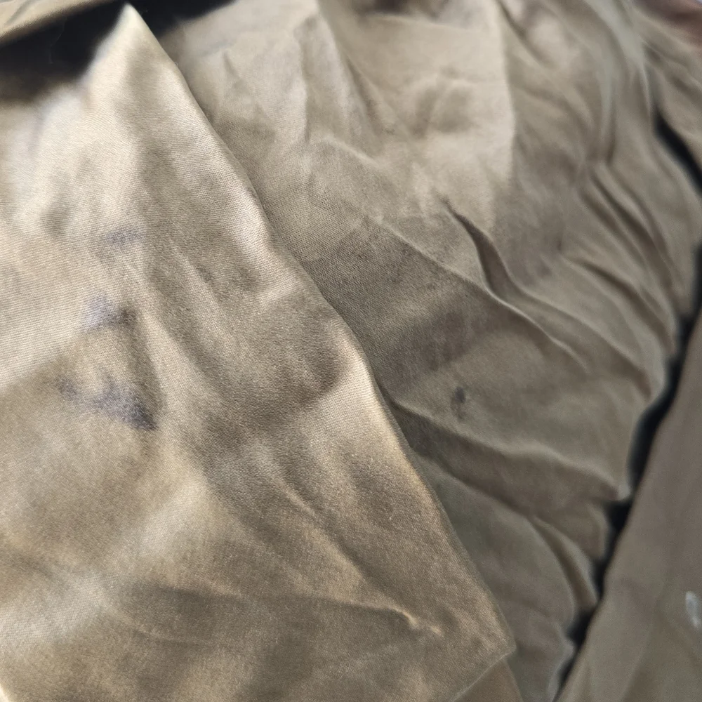 Vintage Silk Halter Top Size S  2000s 90s Y2K Grunge Satin Brown In good vinta - Picture 6 of 6